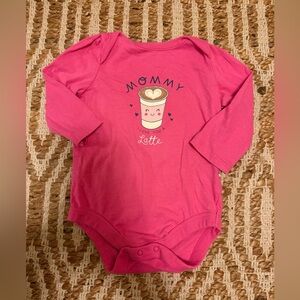 GAP Pink 'Mommy Loves You Latte' Bodysuit